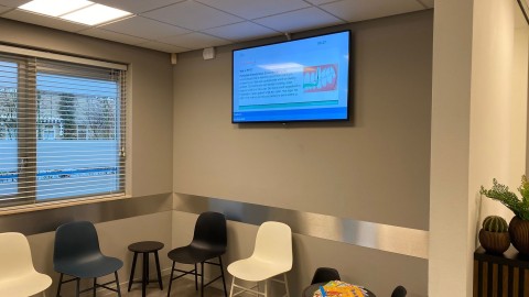 Narrowcasting bij tandartsen van GAEV Dental